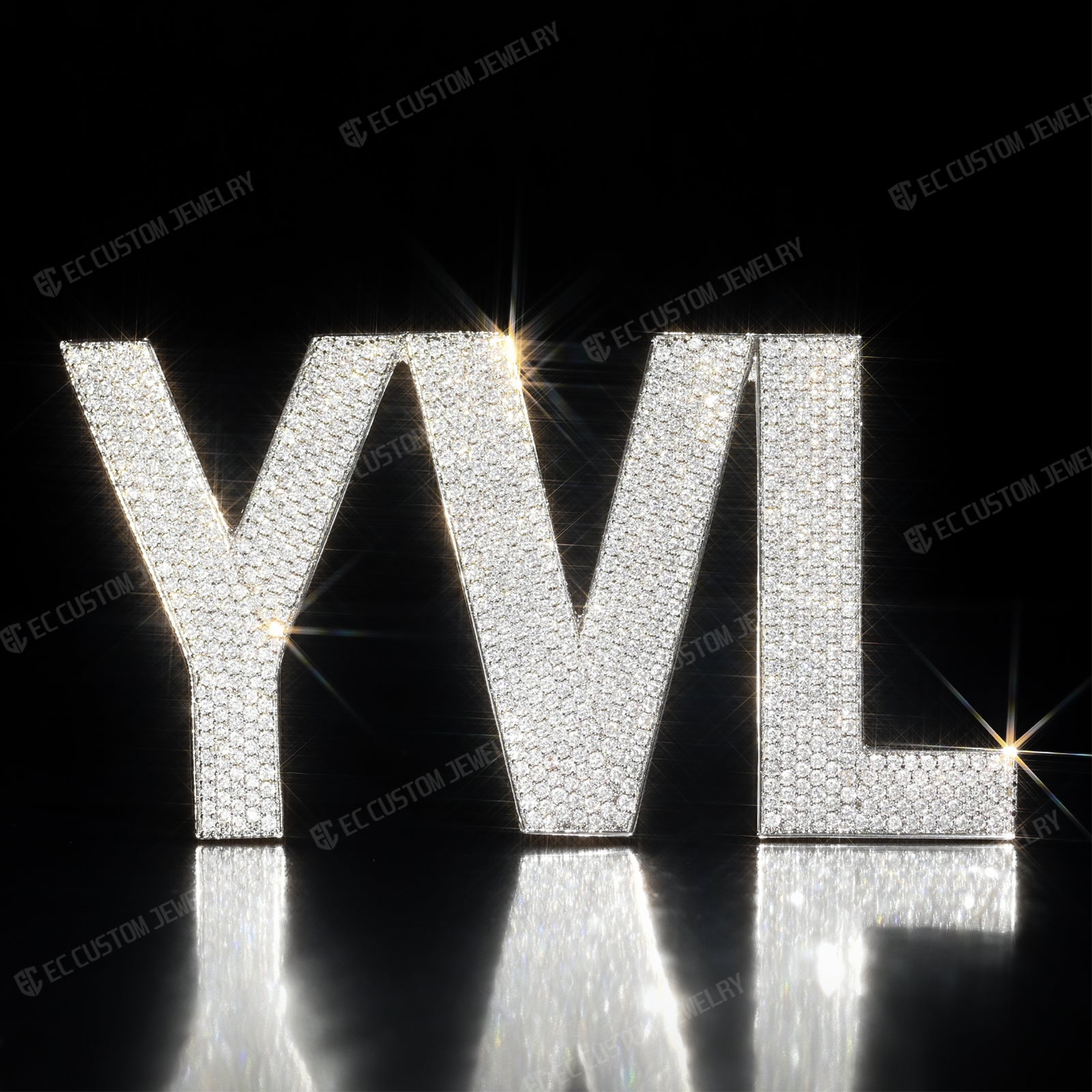 Bold YVL Iced Out Pendant Hip Hop Jewelry EC Custom Jewelry Streetwear opium gang yvl pendant necklace 4