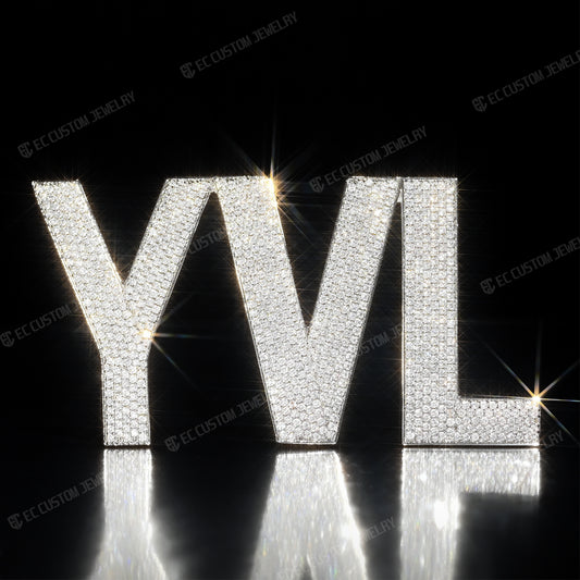 Bold YVL Iced Out Pendant Hip Hop Jewelry EC Custom Jewelry Streetwear opium gang yvl pendant necklace 4