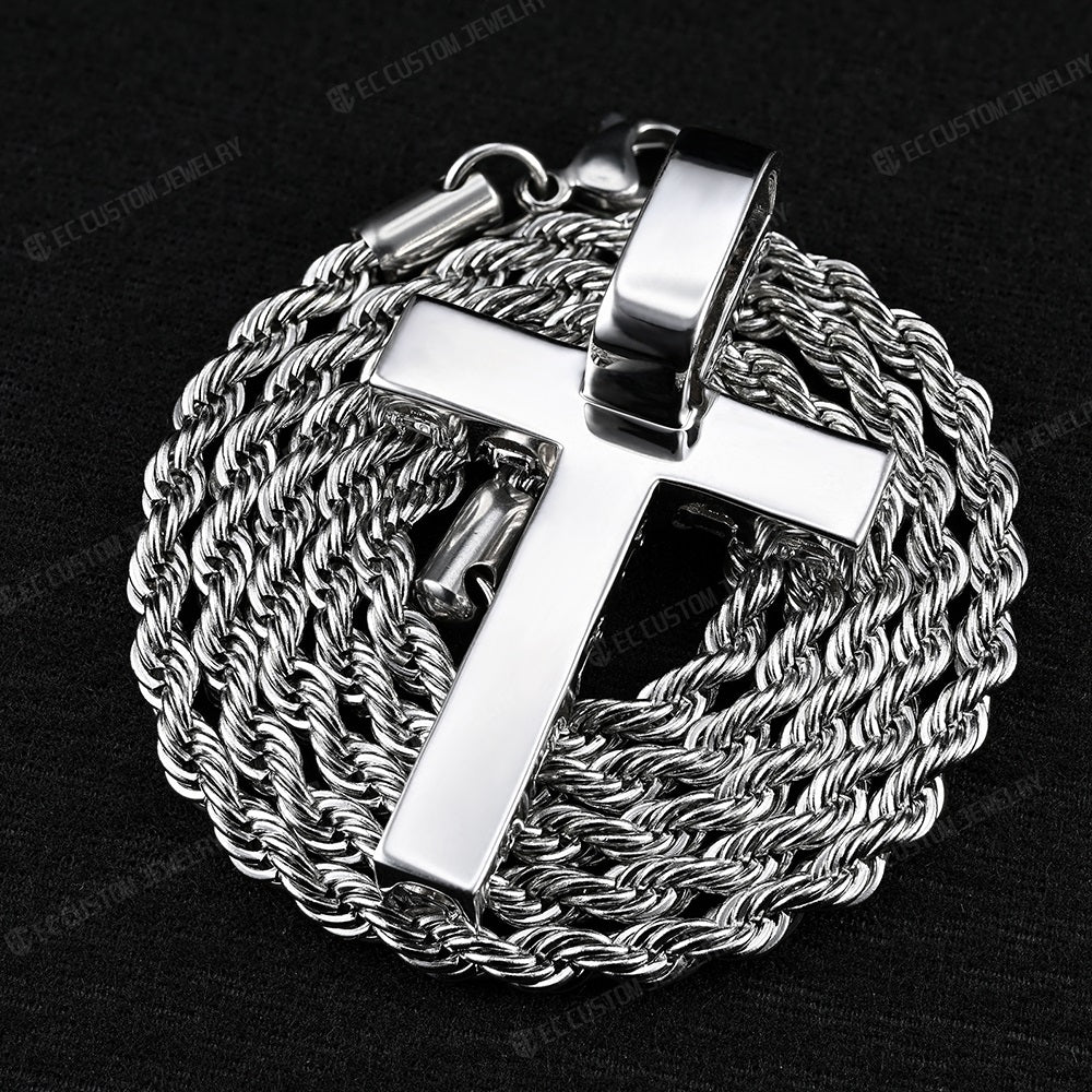 KENCARSON UPSIDE CROSS PENDANT