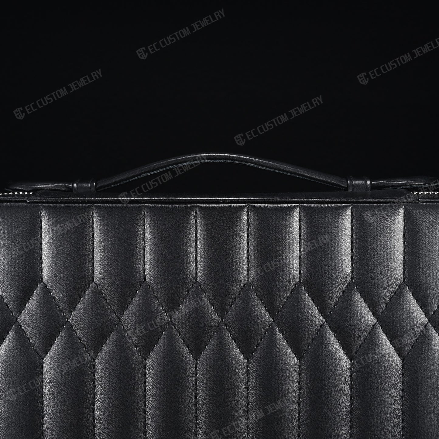 Solid 2KG High End Leather Jewelry Box Iced Out Chain Luxury Case for Hip Hop