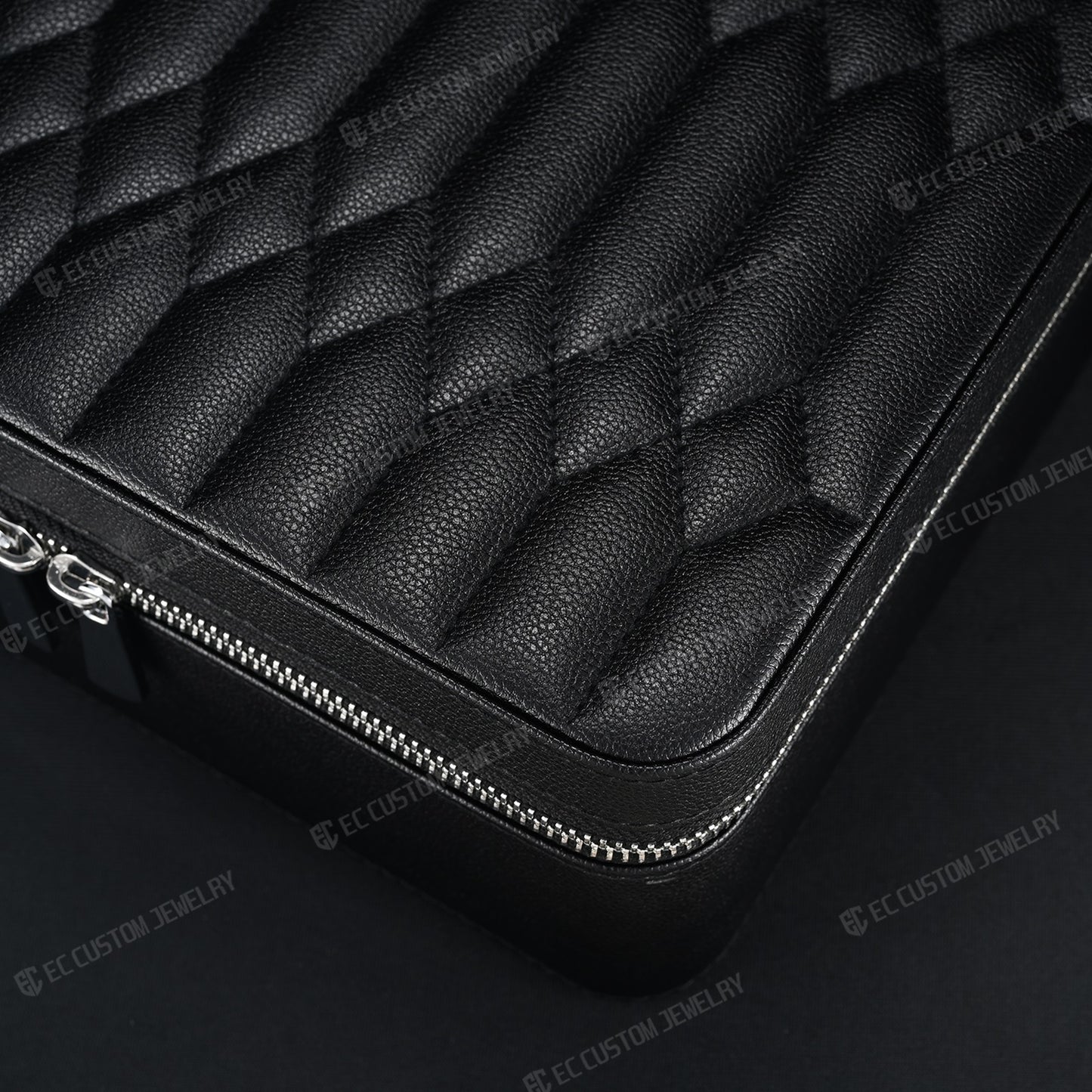 Solid 2KG High End Leather Jewelry Box Iced Out Chain Luxury Case for Hip Hop