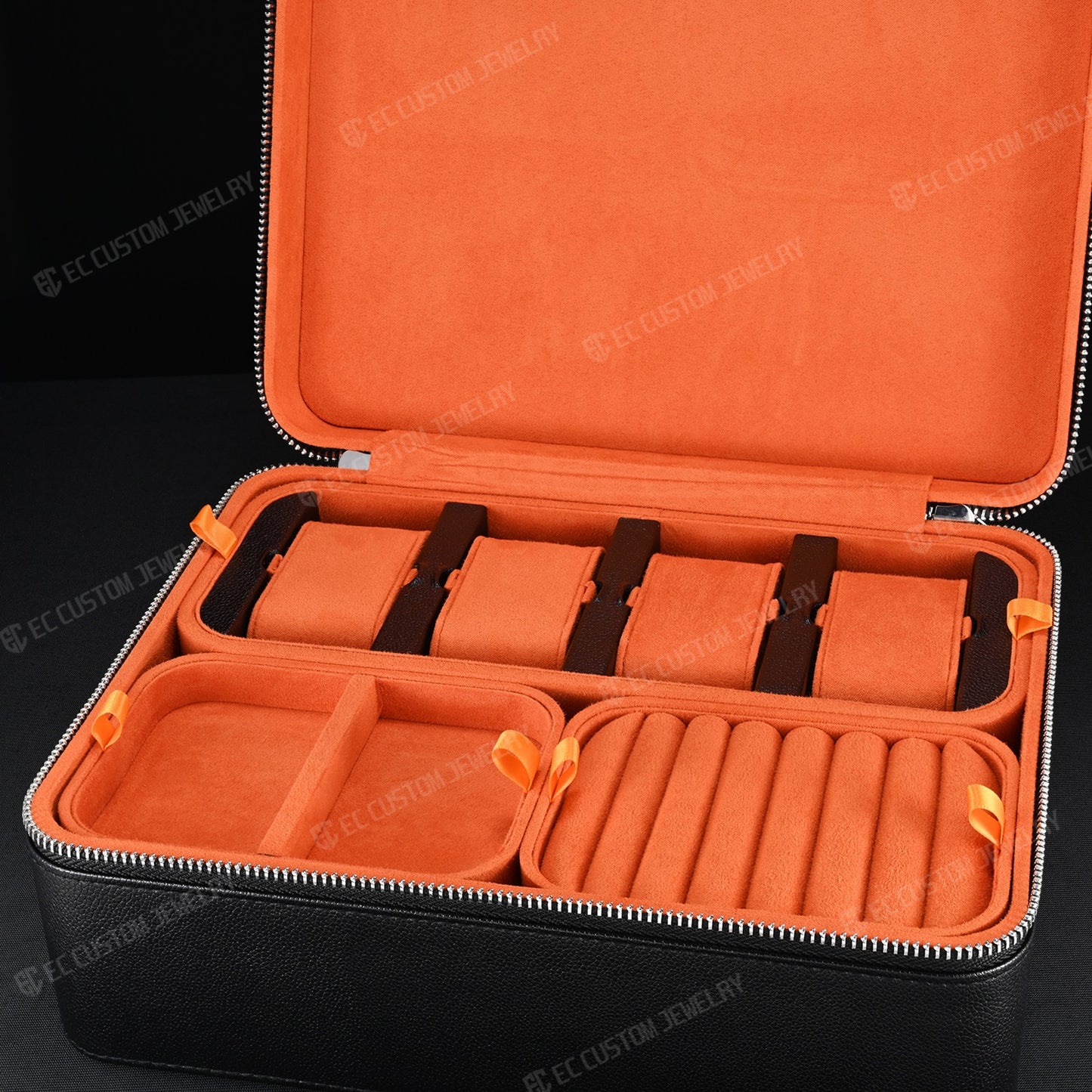Solid 2KG High End Leather Jewelry Box Iced Out Chain Luxury Case for Hip Hop
