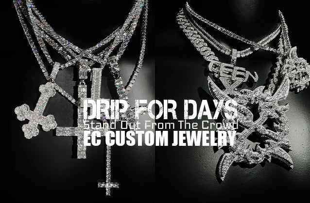 EC Custom Jewelry Stunning Iced Out Moissanite Jewelry Hip Hop Chain