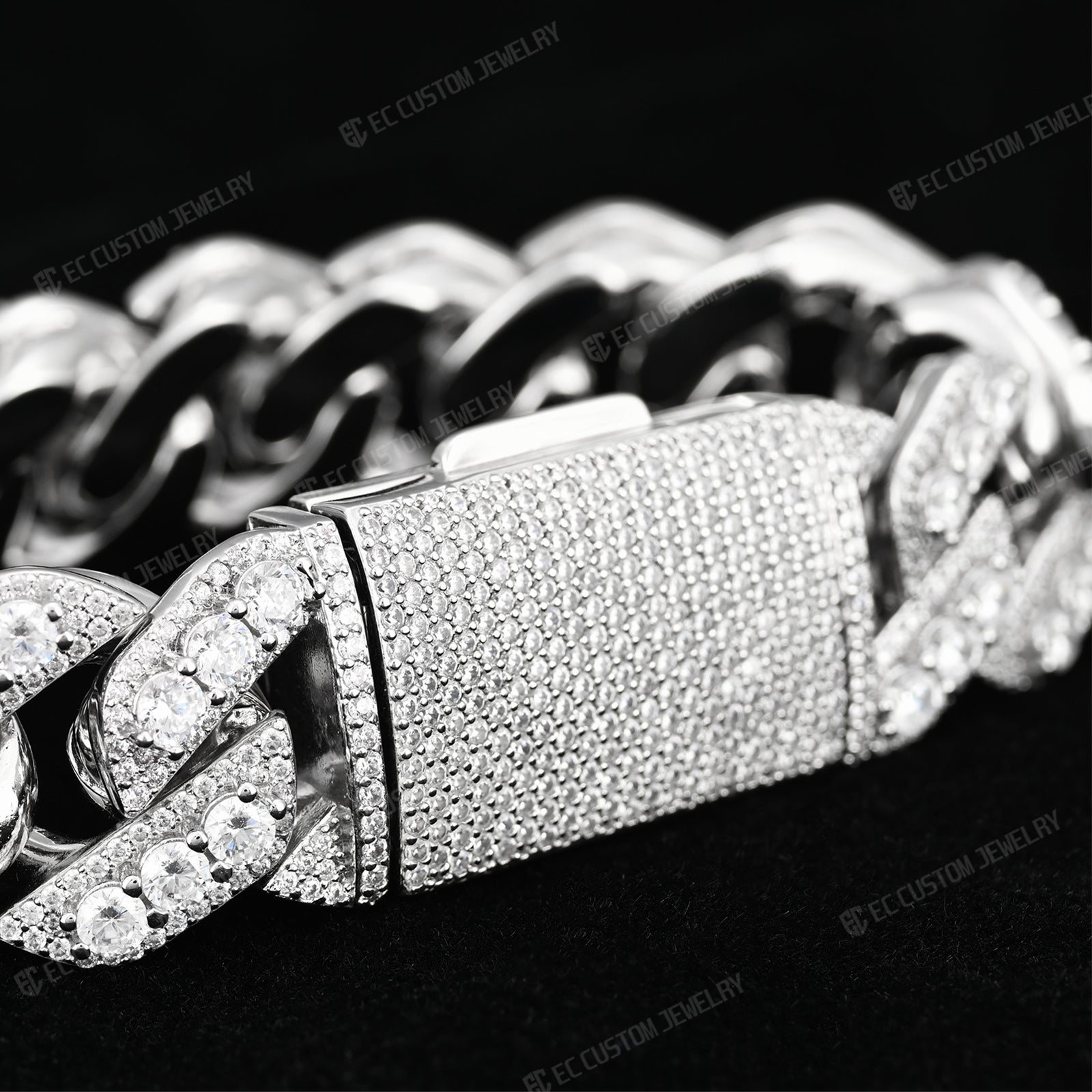 iced out cuban chain bracelet best shining hip hop jewelry 1