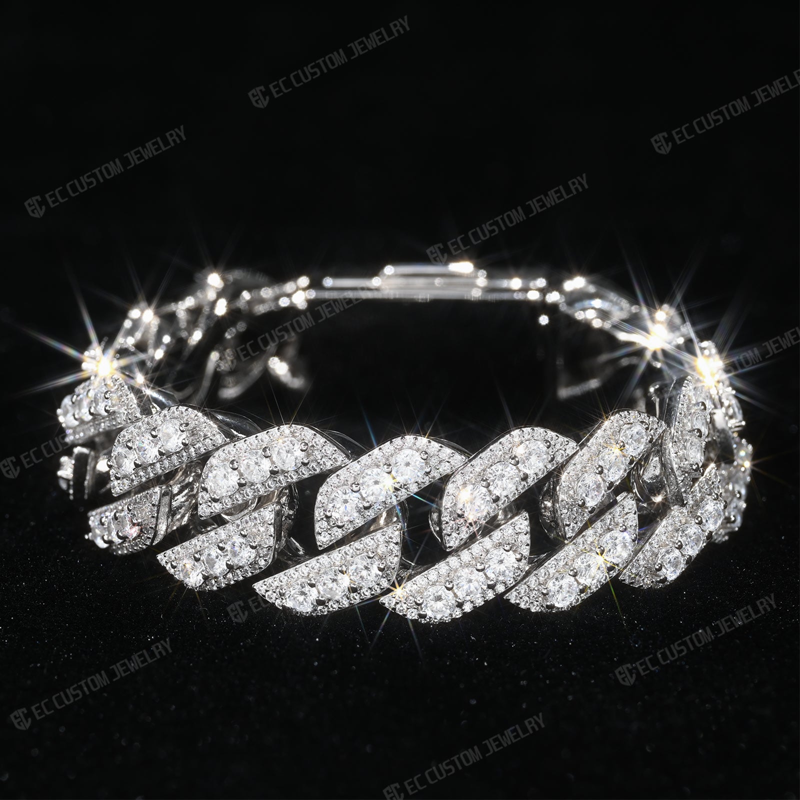 iced out cuban chain bracelet best shining hip hop jewelry 3