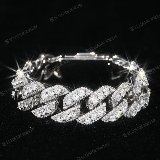 iced out cuban chain bracelet best shining hip hop jewelry 3