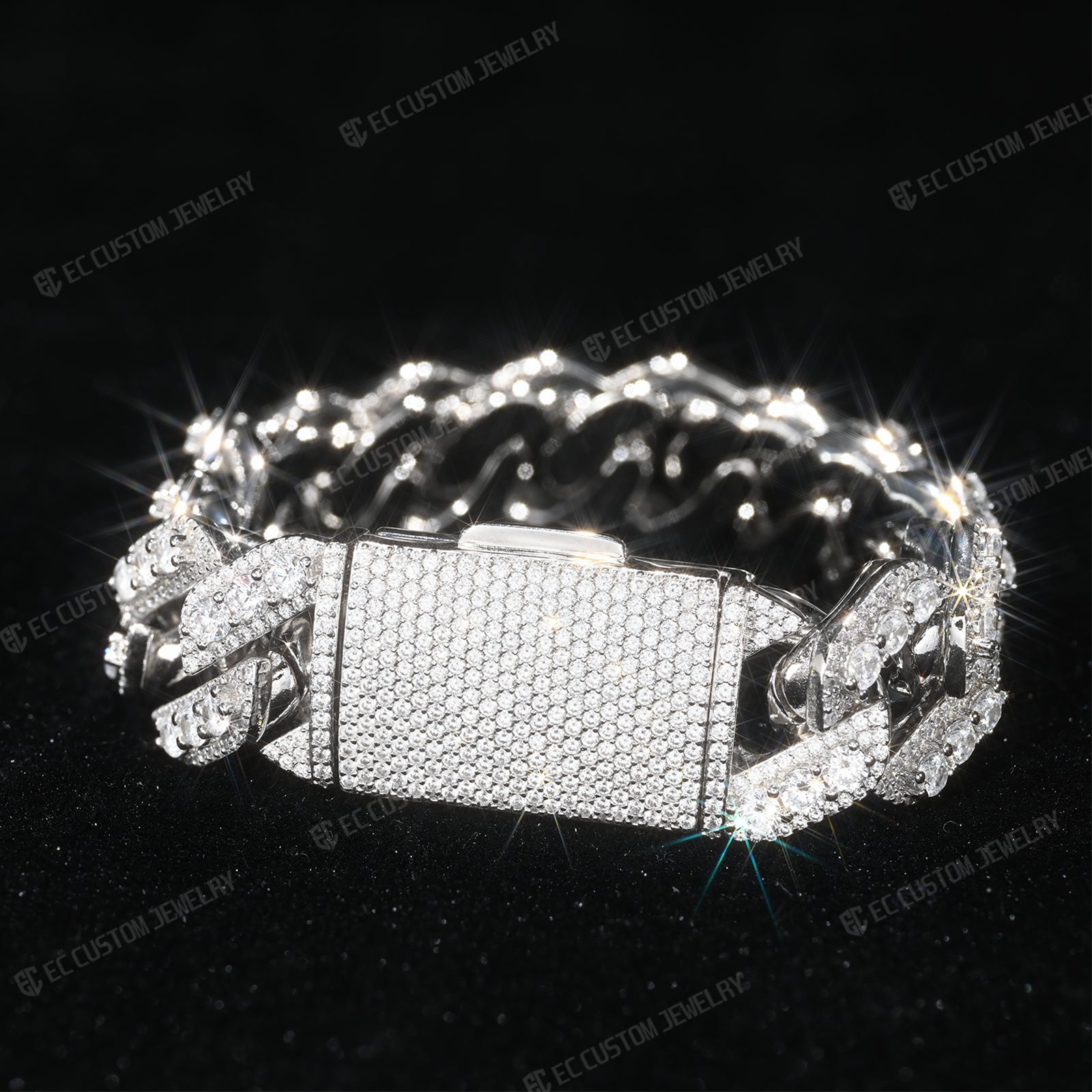 iced out cuban chain bracelet best shining hip hop jewelry 4