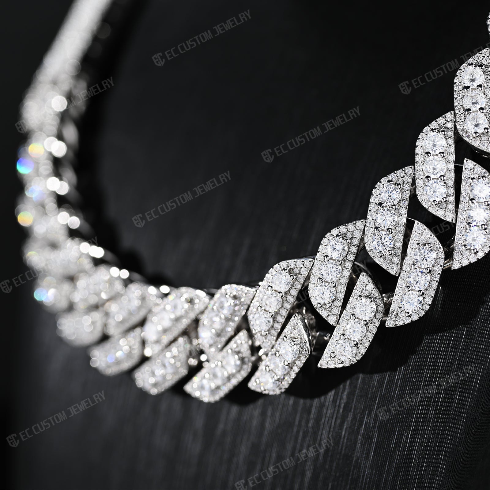 iced out cuban chain necklace best shining hip hop jewelry 4