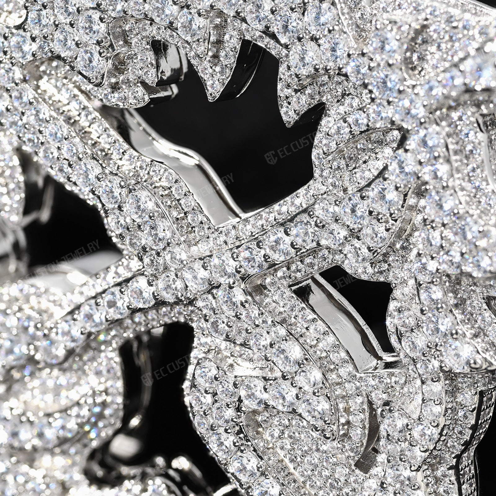 iced out x pendant ken carson jewelry S925 sterling silver