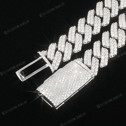 14MM ICED OUT SHINING CUBAN LINK CHAIN NECKLACE DIAMOND - HIP HOP EC CUSTOM JEWELRY 4