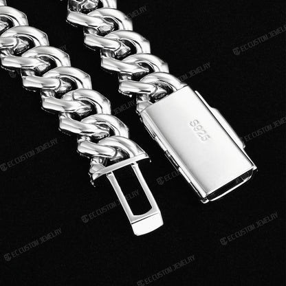 14MM ICED OUT SHINING CUBAN LINK CHAIN NECKLACE DIAMOND - HIP HOP EC CUSTOM JEWELRY 5