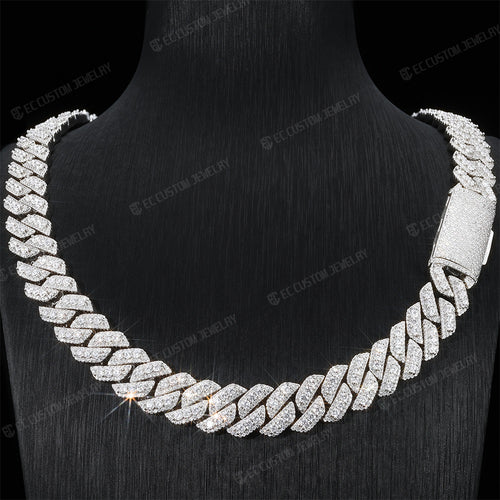 white gold cuban link chain
