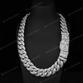 20MM Cross Cuban Necklace  Iced Out Link Chain