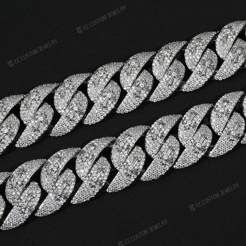20MM Cross Cuban Necklace The Ultimate Iced Out Hip Hop Statement EC Custom Jewelry 3