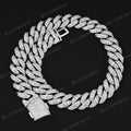 22mm Moissanite Raised Pointers Pave Cuban Chain
