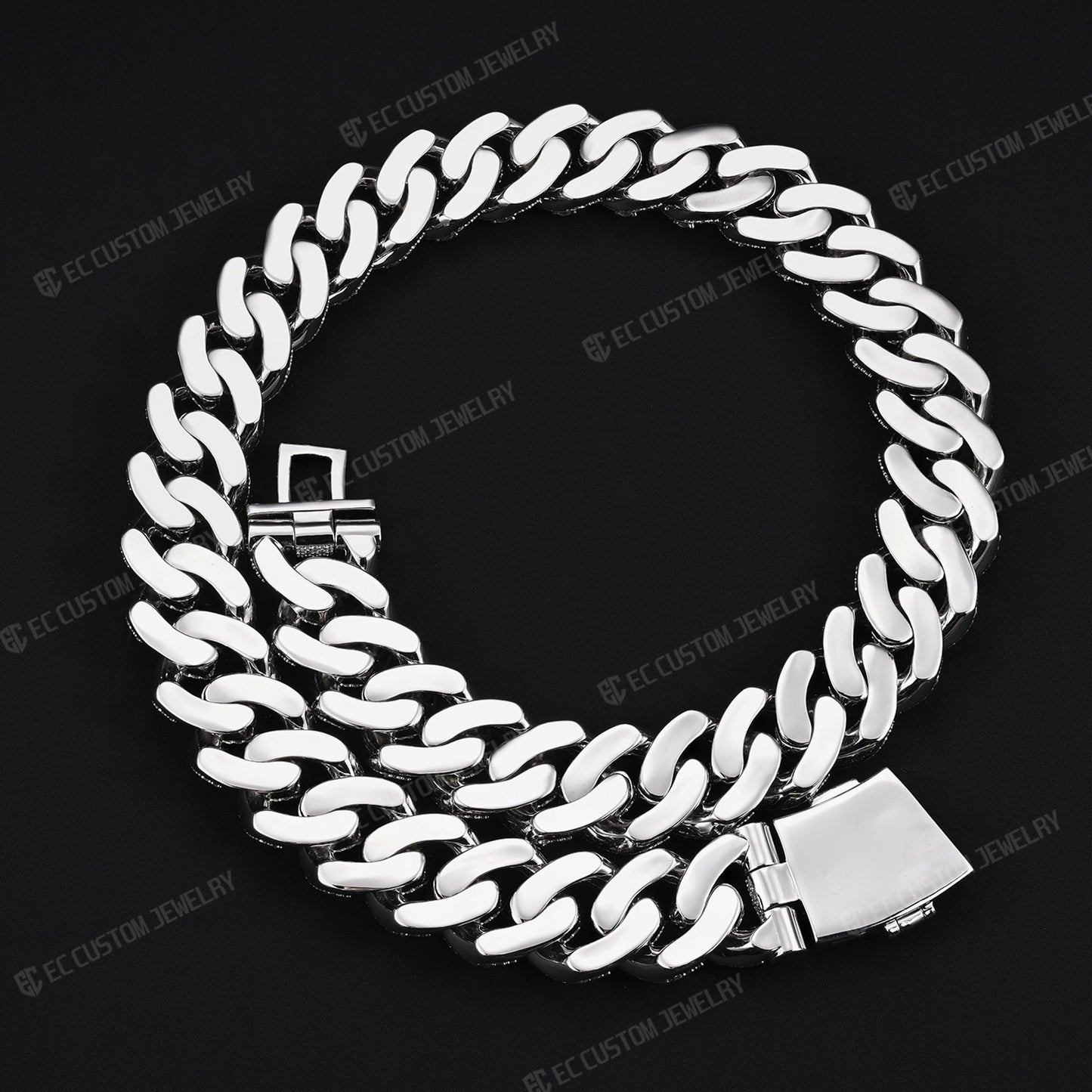 NEW 22MM ICED OUT CUBAN NECKLACE LINK CHAIN