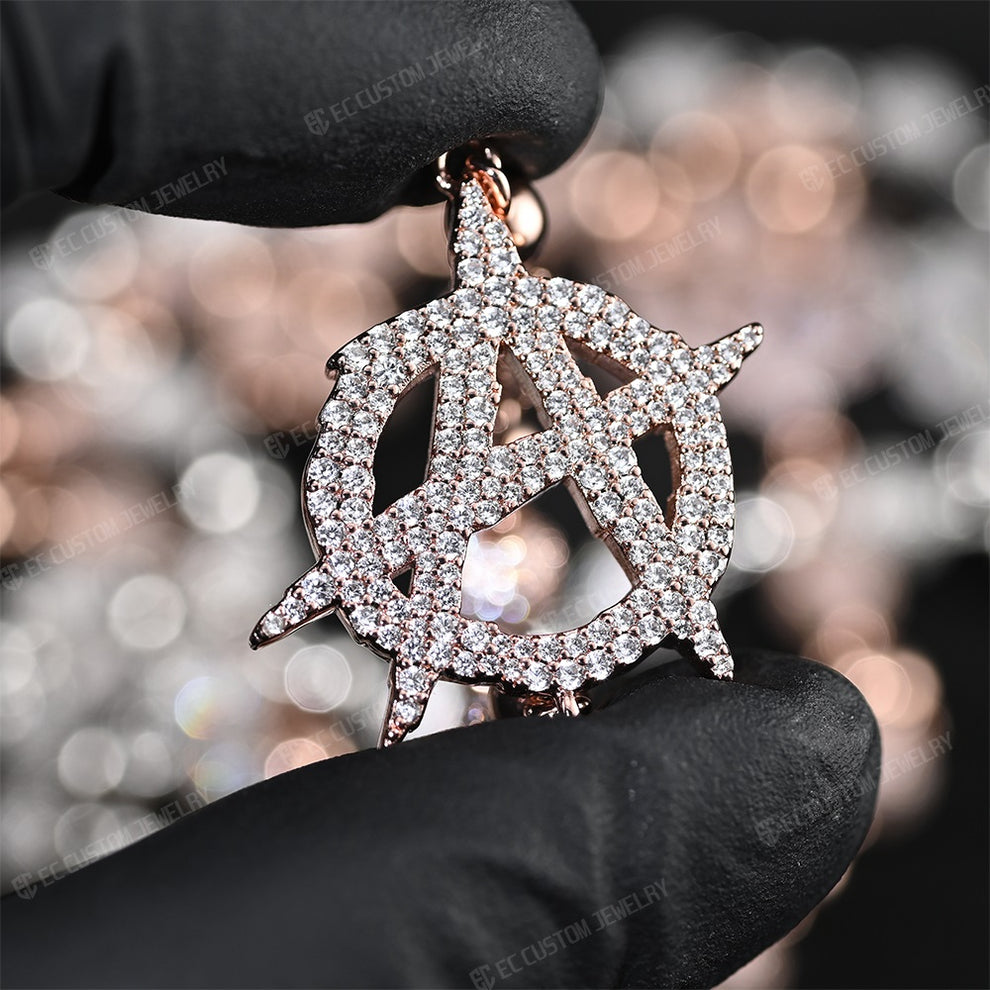 Anarchy Rope Chain Anarchy Rosary Ball Chain 8mm Diamond Bead Chain Necklace – EC Custom ...