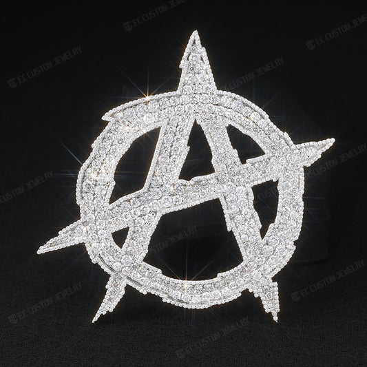 stylish anarchy symbolism pendant