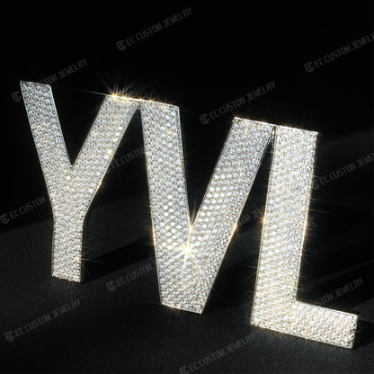 Bold YVL Iced Out Belt Buckle Hip Hop Jewelry