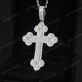 Clover Cross Moissanite Pendant Iced Out Sterling 925 Silver Cross Hip Hop Jewelry Pendants