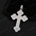 Clover Cross Moissanite Pendant Iced Out Sterling 925 Silver Cross Hip Hop Jewelry Pendants
