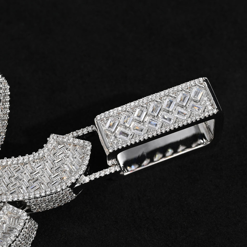 Custom Iced Out YVL Letter Pendant - 925 Silver Moissante