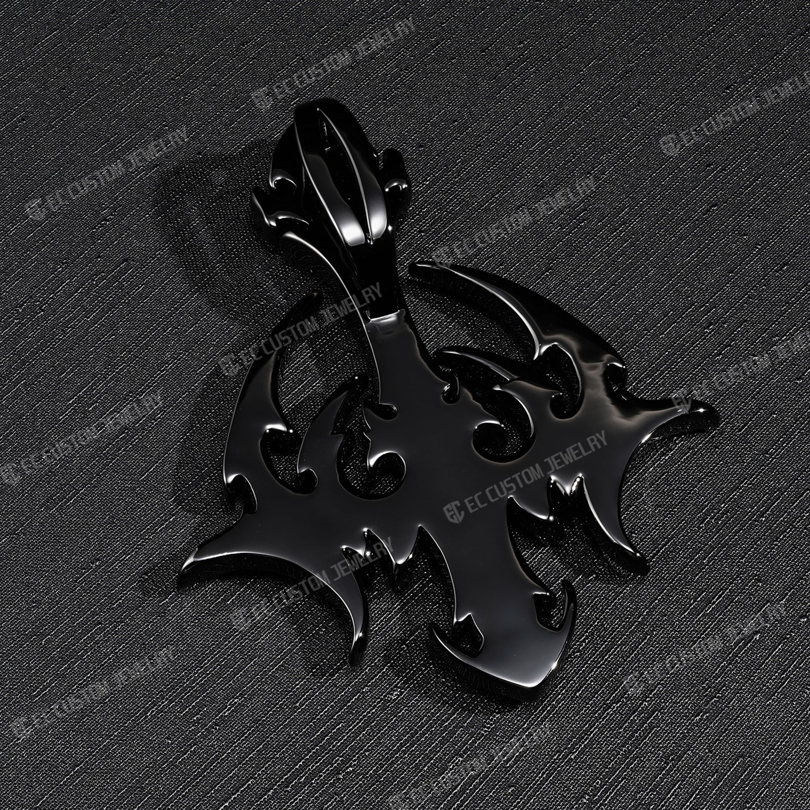 Destroy Lonely DARK LORD Cross Pendant Black Diamonds Iced Out Pendant 