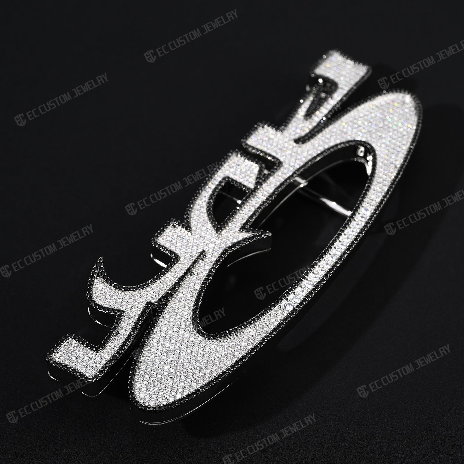 Drip Harder Silver Iced Out OPIUM Hip Hop Belt Buckle Hip Hop Accessories 1