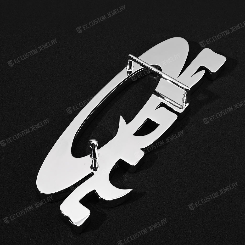 Drip Harder Silver Iced Out OPIUM Hip Hop Belt Buckle Hip Hop Accessories 2