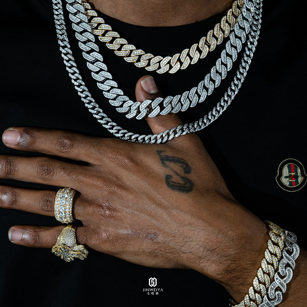 initial luxurious trendy streetwear fashion jewelry