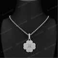Iced Out Clover Pendant VVS Moissanite Four-Leaf Pendant