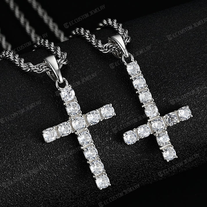 Upright Cross Upside Down Cross Pendant Ken Carson Style – EC Custom ...