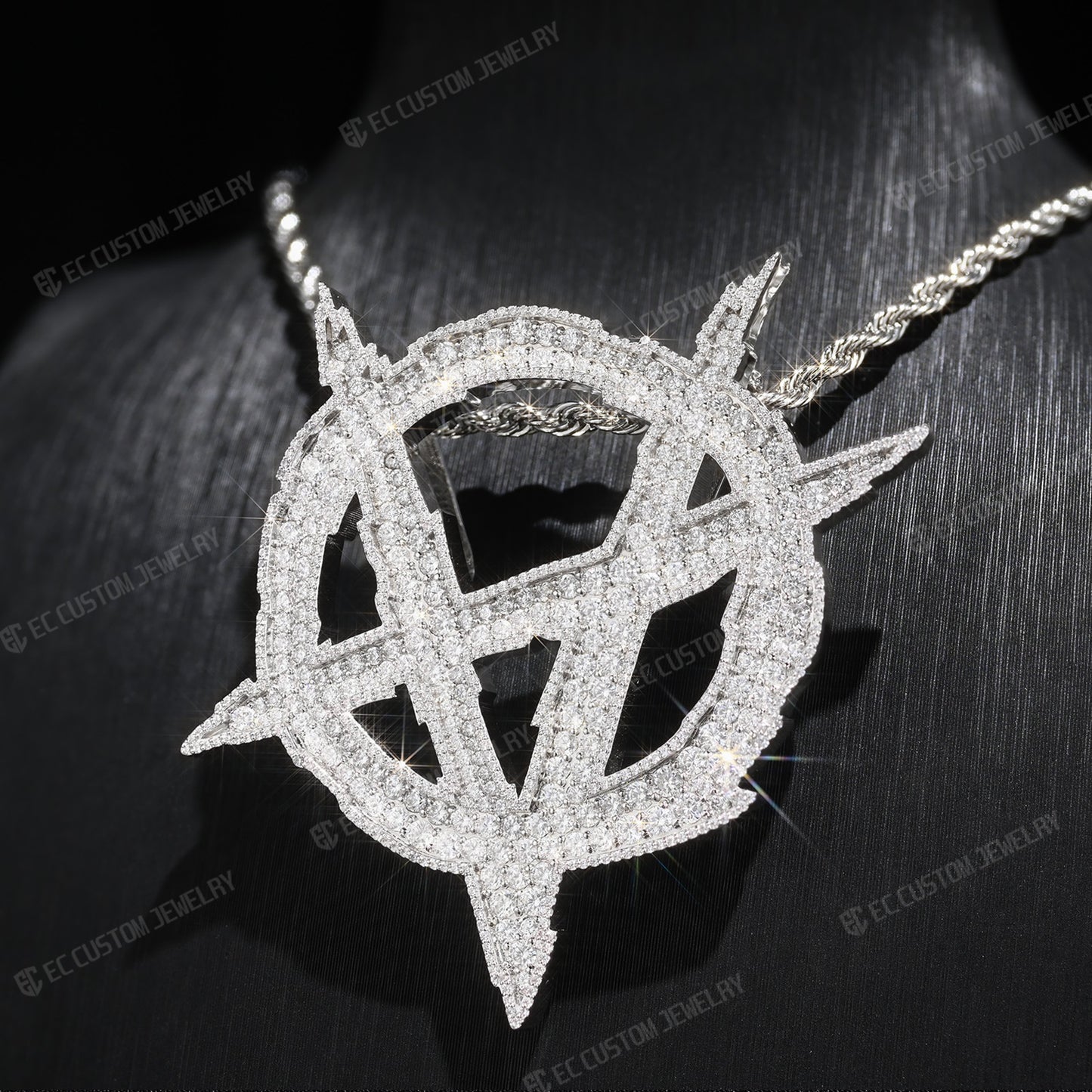 UPSIDE DOWN ANARCHY PENDANT HIP HOP ACCESSORIES