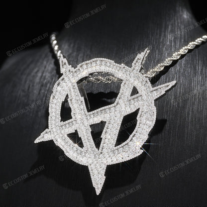 UPSIDE DOWN ANARCHY PENDANT HIP HOP ACCESSORIES