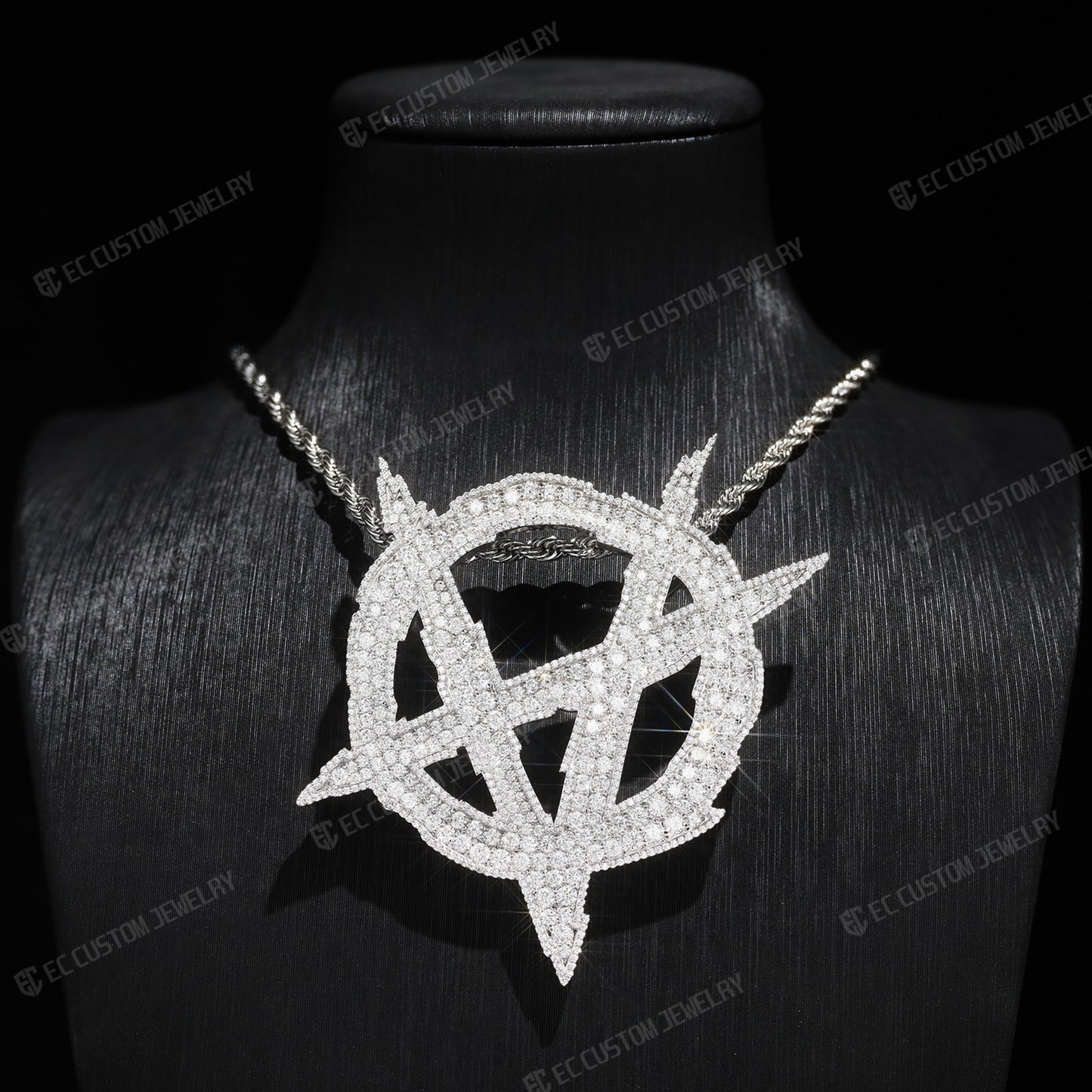 UPSIDE DOWN ANARCHY PENDANT HIP HOP ACCESSORIES