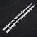 Iced Out Infinity Clover Bracelet Moissanite S925 Silver