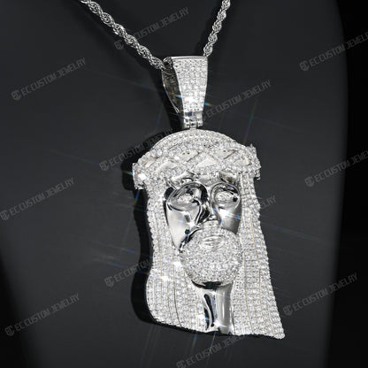 Iced Out Jesus Piece Pendant Hip Hop Christ Pendant