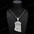 Hip hop jewelry pendants Iced Out Jesus Piece Pendant moissanite 925 silver s925 diamomd pendant 7