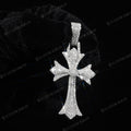 Chrome Heart Cross Pendant Gothic Cross Necklace EC Custom Jewelry