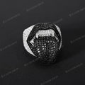 Vampire Ring Hip Hop Iced Out Tongue Ring Moissanite S925