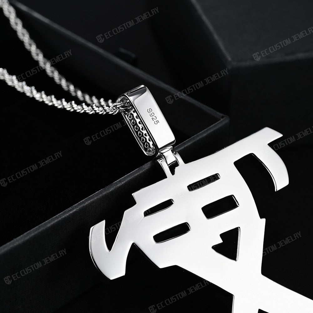 Hip Hop Teen X Label Pendant Iced Out Streetwear