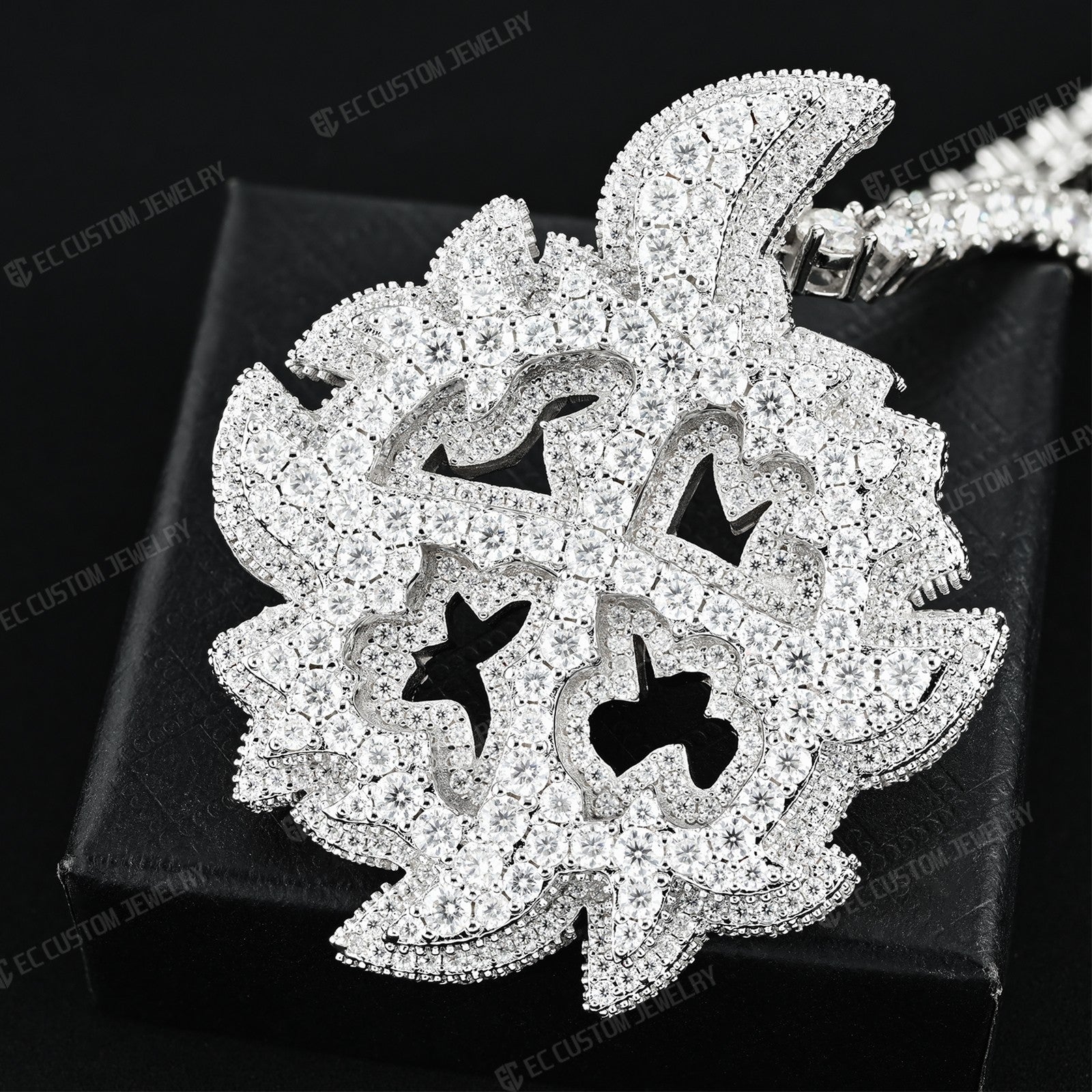 Ken Carson Same Mini X Pendant VVS Moissanite Iced Out Jewelry 