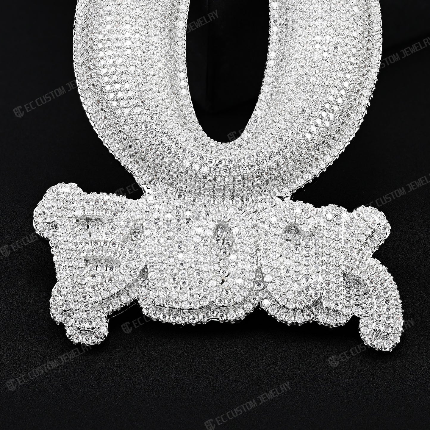 KING VON O BLOCK ICED OUT PENDANT