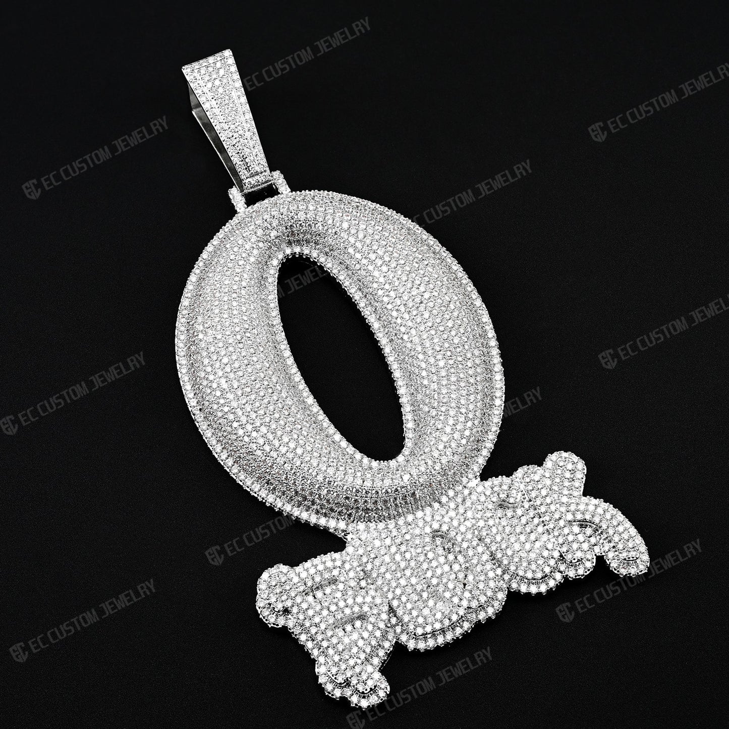 KING VON O BLOCK ICED OUT PENDANT