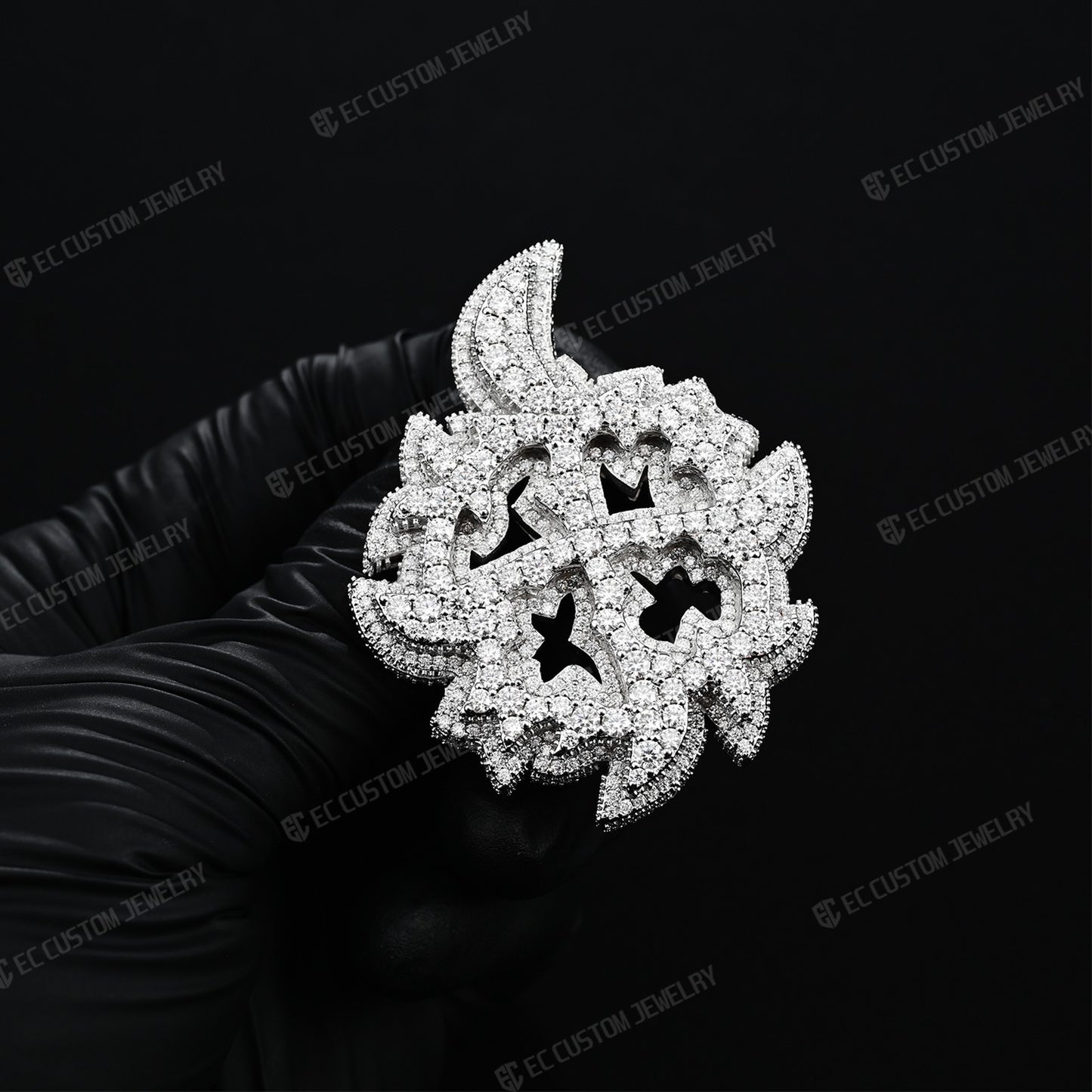 Mini Ken Carson Same X Pendant VVS Moissanite Iced Out Jewelry 