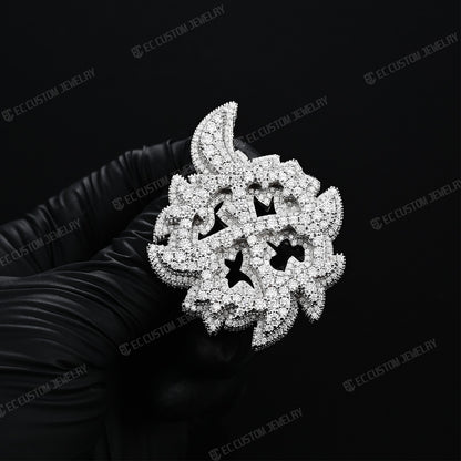 Mini Ken Carson Same X Pendant VVS Moissanite Iced Out Jewelry 