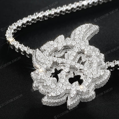 Mini Ken Carson Same X Pendant VVS Moissanite Iced Out Jewelry 