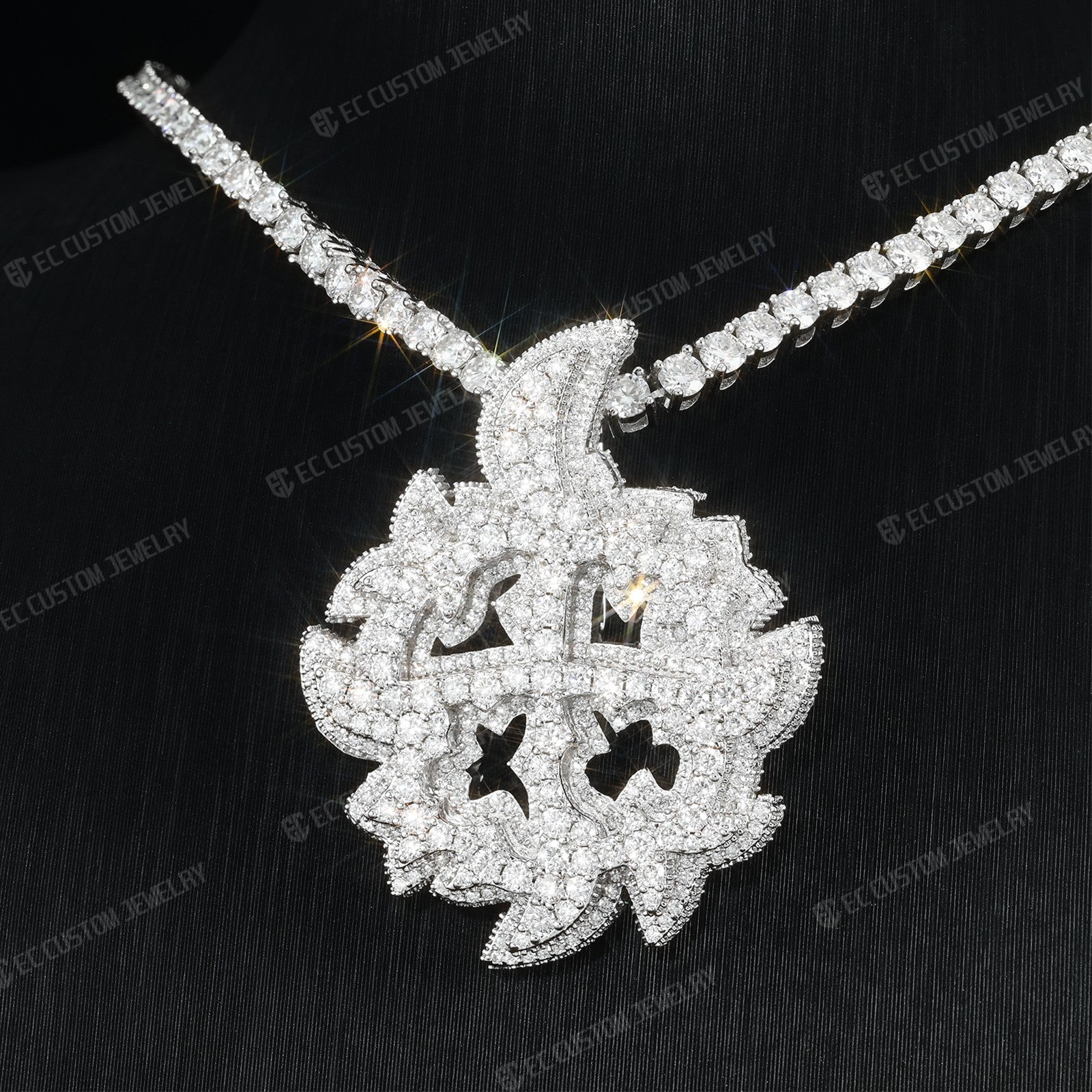 Mini Ken Carson Same X Pendant VVS Moissanite Iced Out Jewelry 