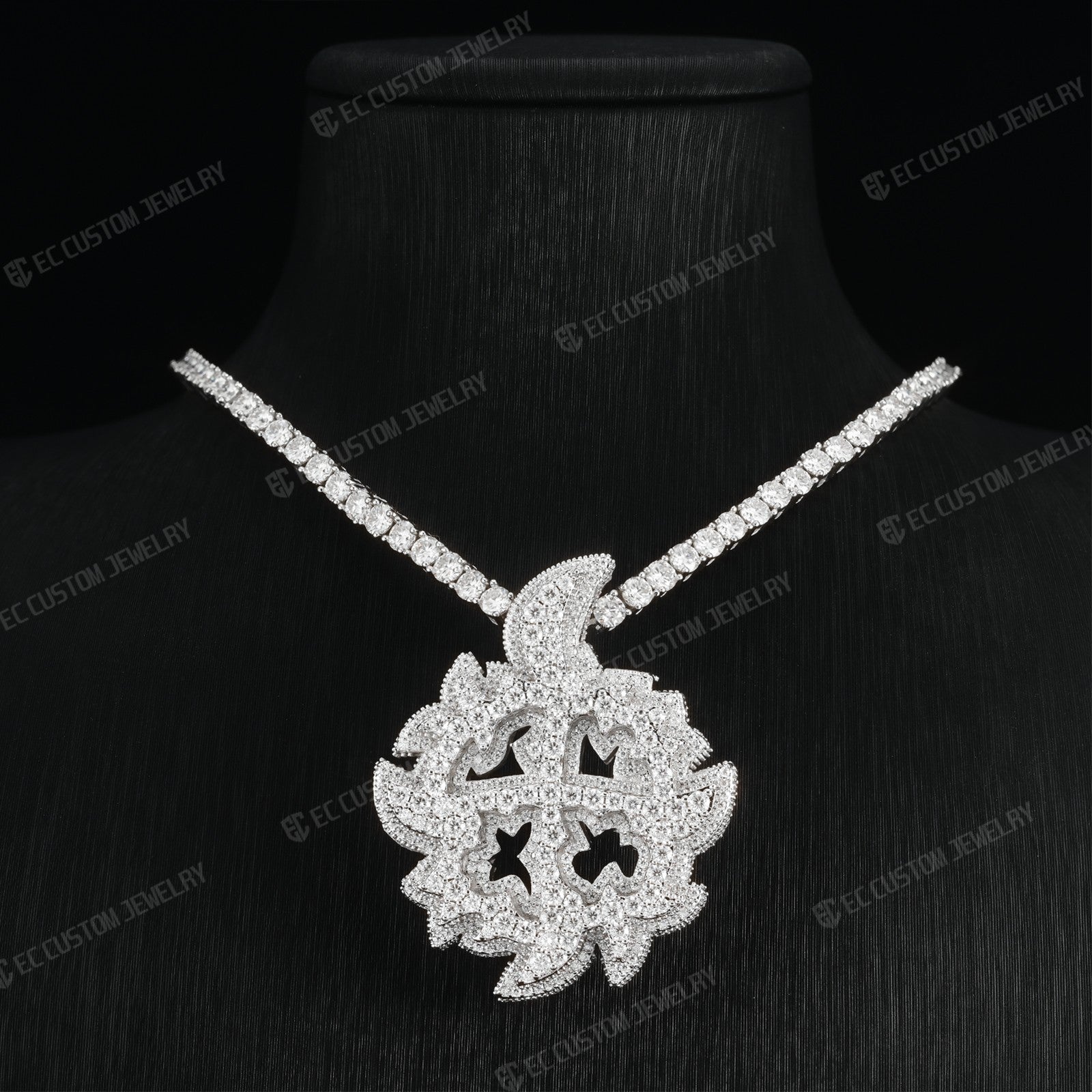 Mini Ken Carson Same X Pendant VVS Moissanite Iced Out Jewelry 