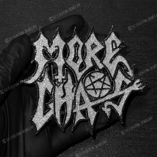 More Chaos Iced Out Belt Buckle Hip Hop Accessories